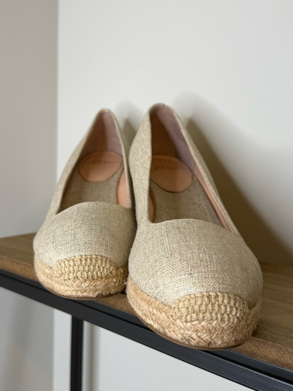 J. Crew Seville espadrille wedges in metallic canvas - Picture 5 of 11